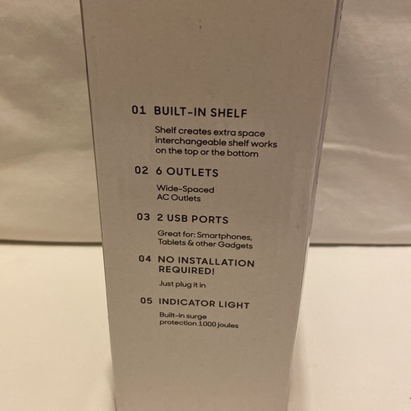 Socket shelf accessory holder and recharging station - Picture 2 of 6